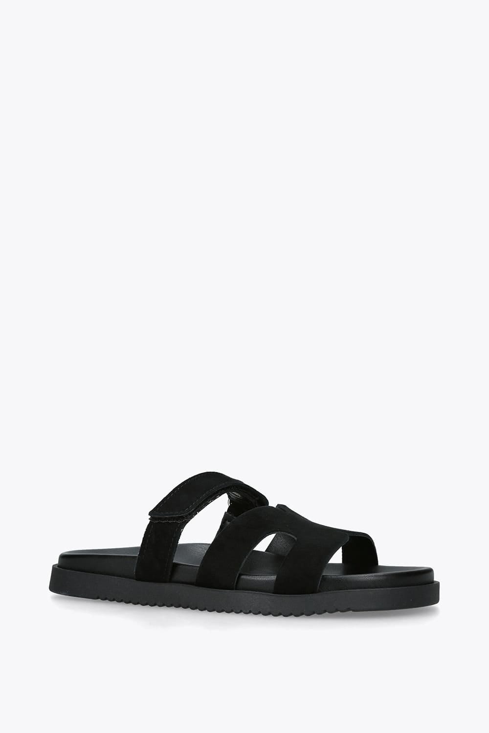 Steve Madden STEVE MADDEN Women's 'Missile E 015' Suede Sandals in Black - 4
