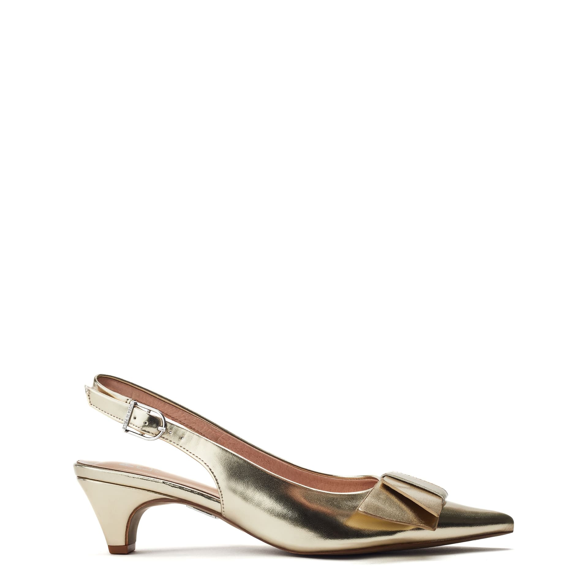 Moda in Pelle Moda In Pelle Women's 'Nutmeg' Alcantara Court Shoes in Gold