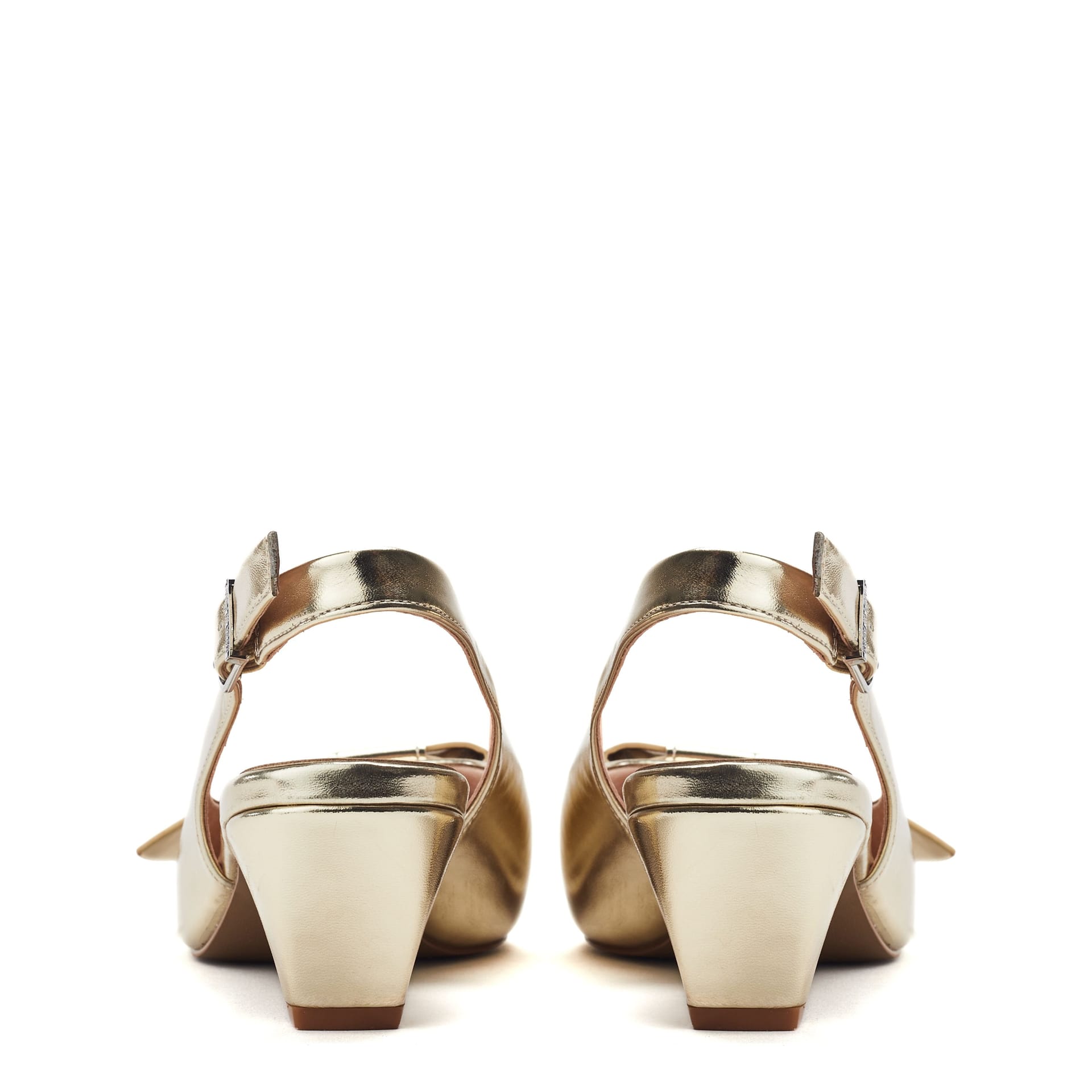 Moda in Pelle Moda In Pelle Women's 'Nutmeg' Alcantara Court Shoes in Gold - 4