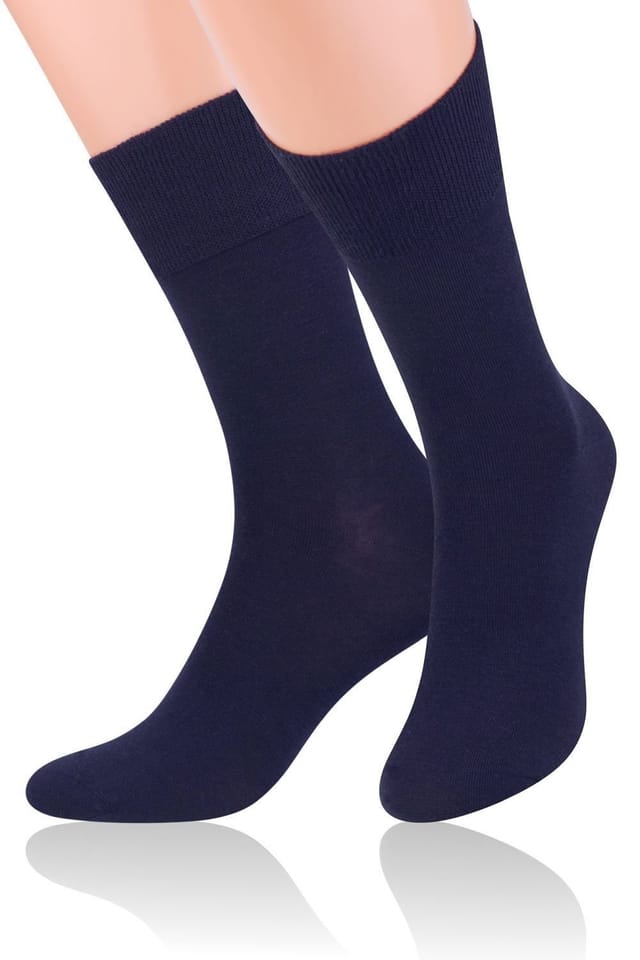 Steven Steven Men's 3 Pairs Warm Merino Wool Socks in Navy - 3