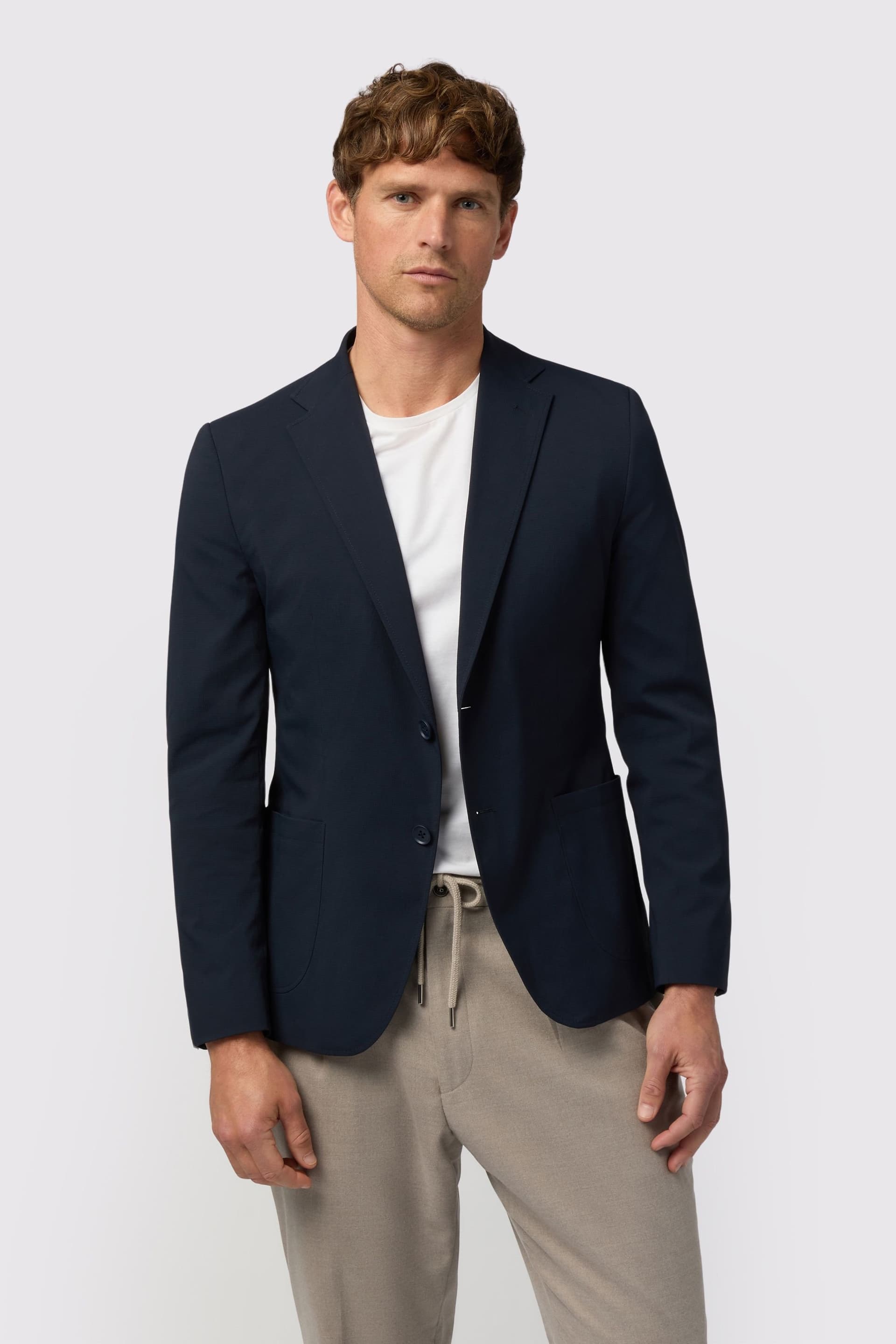 Melka Melka Men's Textured Blazer in Navy