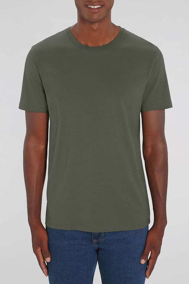 British Boxers British Boxers Men's "Khaki" 100% Cotton T-Shirt in Khaki - 2