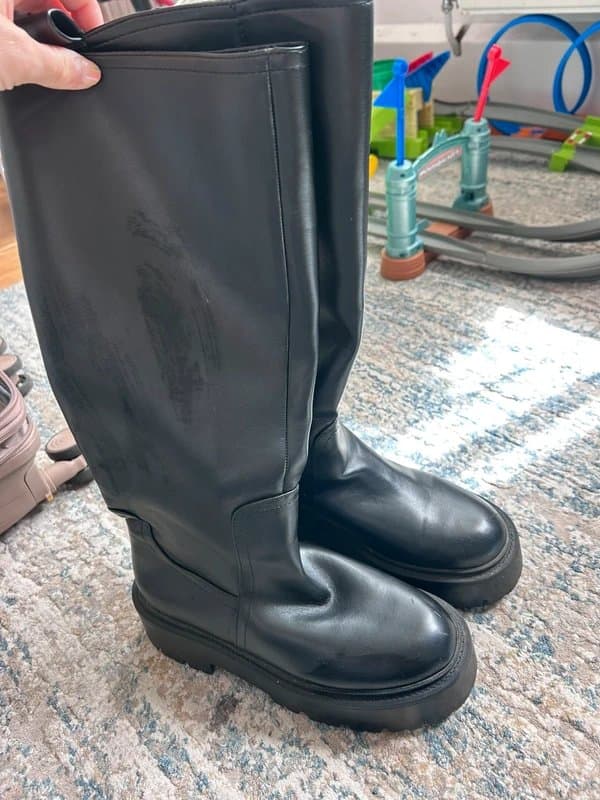 ASOS Women’s black knee high boots