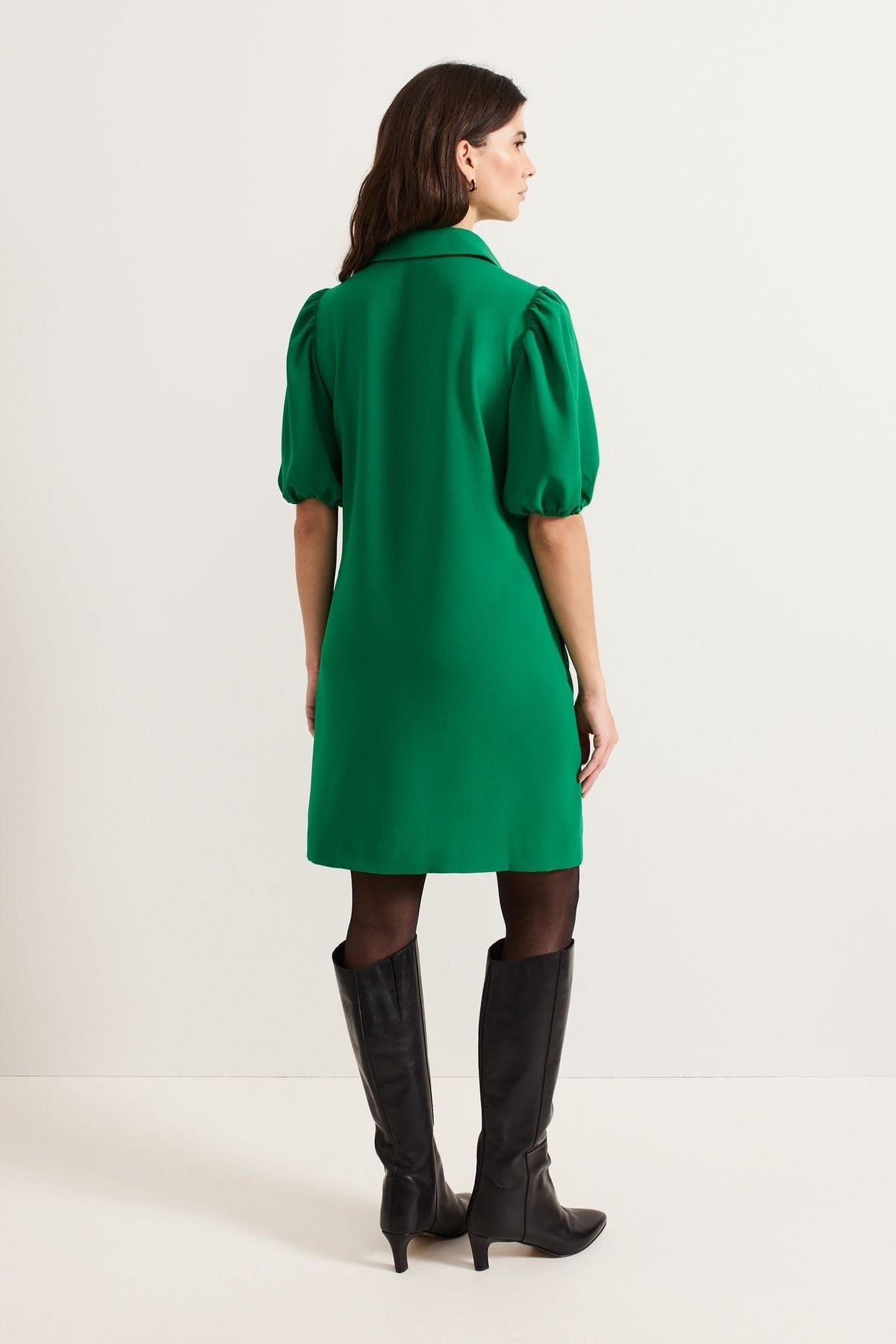 Phase Eight Phase Eight Women's Candice Scallop Detail Shirt Dress in Emerald - 4