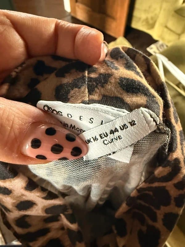 ASOS Design Asos Design Sheer Leopard Bodysuit