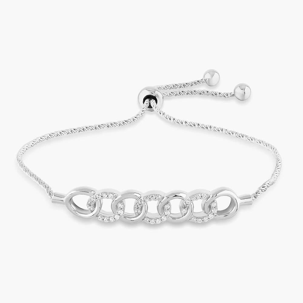 Rosa Lea Rosa Lea Silver Cubic Zirconia Toggle Bracelet