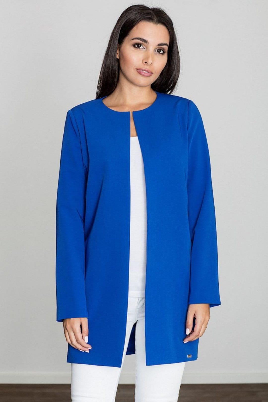Love Lace Blue Lightweight Feminine Finish Coat