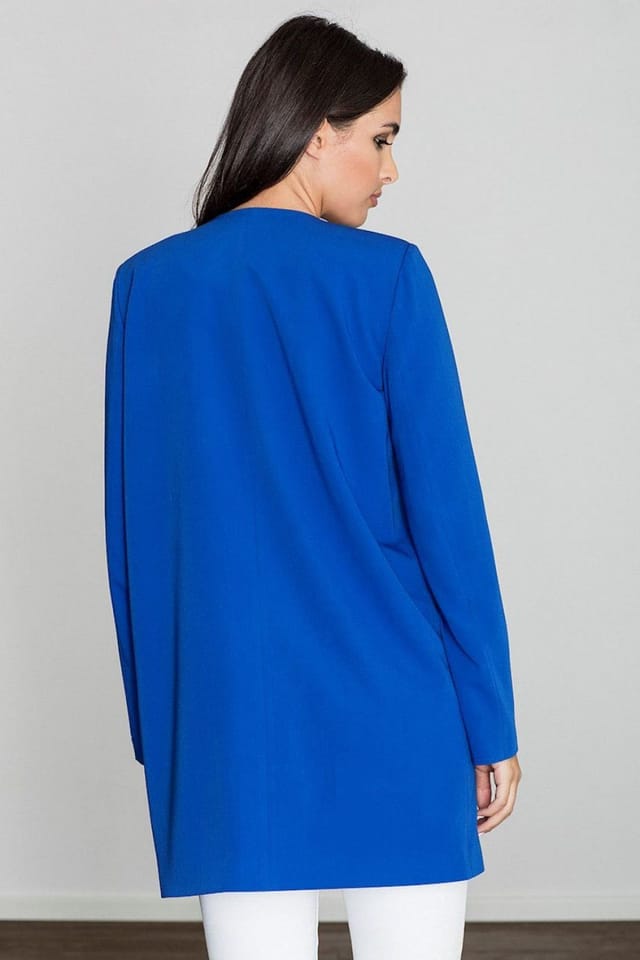 Love Lace Love Lace Women's Delicate Feminine Finish Lightweight Coat in Blue - 2