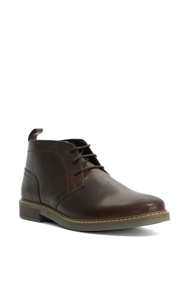 Dune London Dune London Men's 'Clydelly' Leather Chukka Boots in Brown - 2