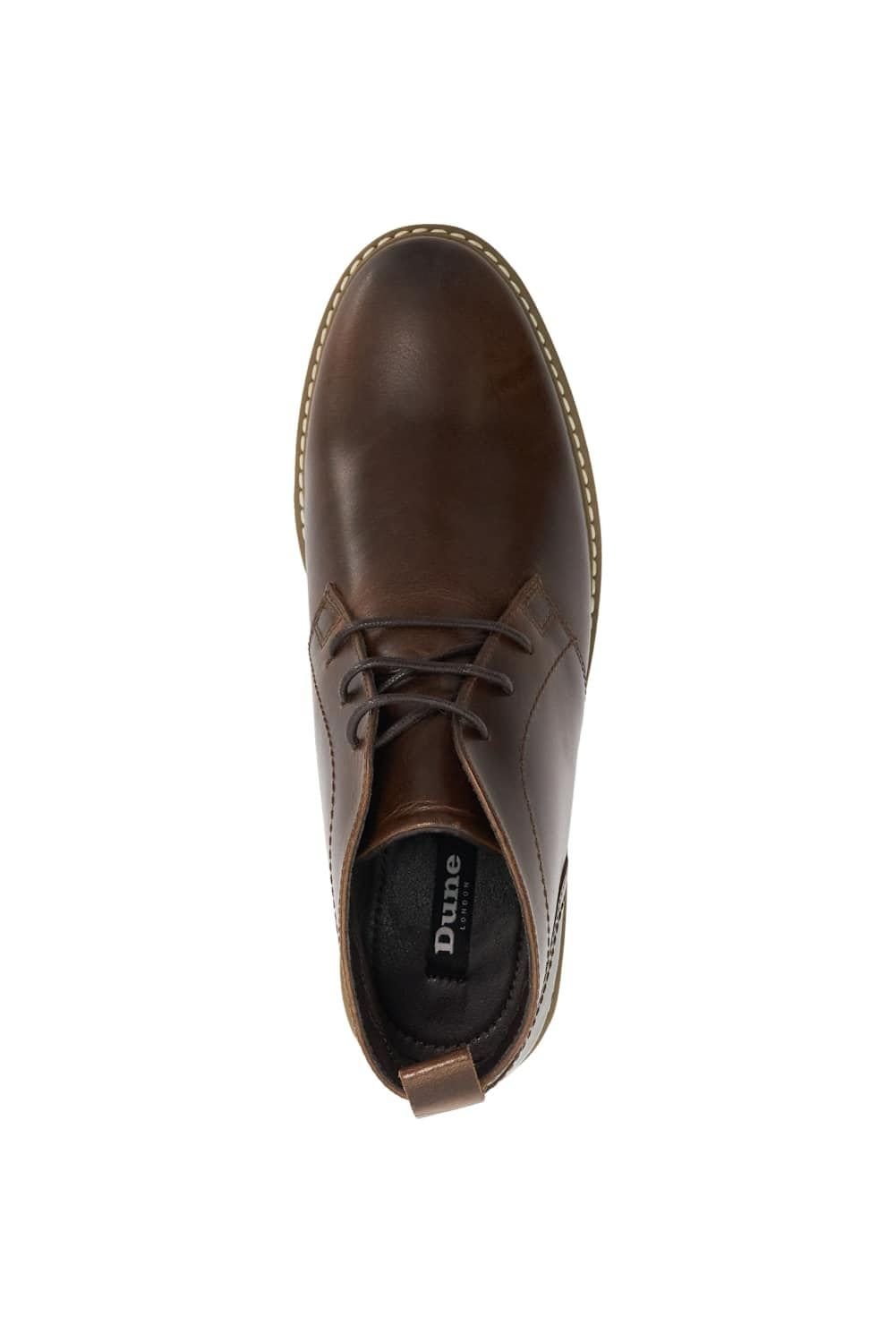 Dune London Dune London Men's 'Clydelly' Leather Chukka Boots in Brown - 4