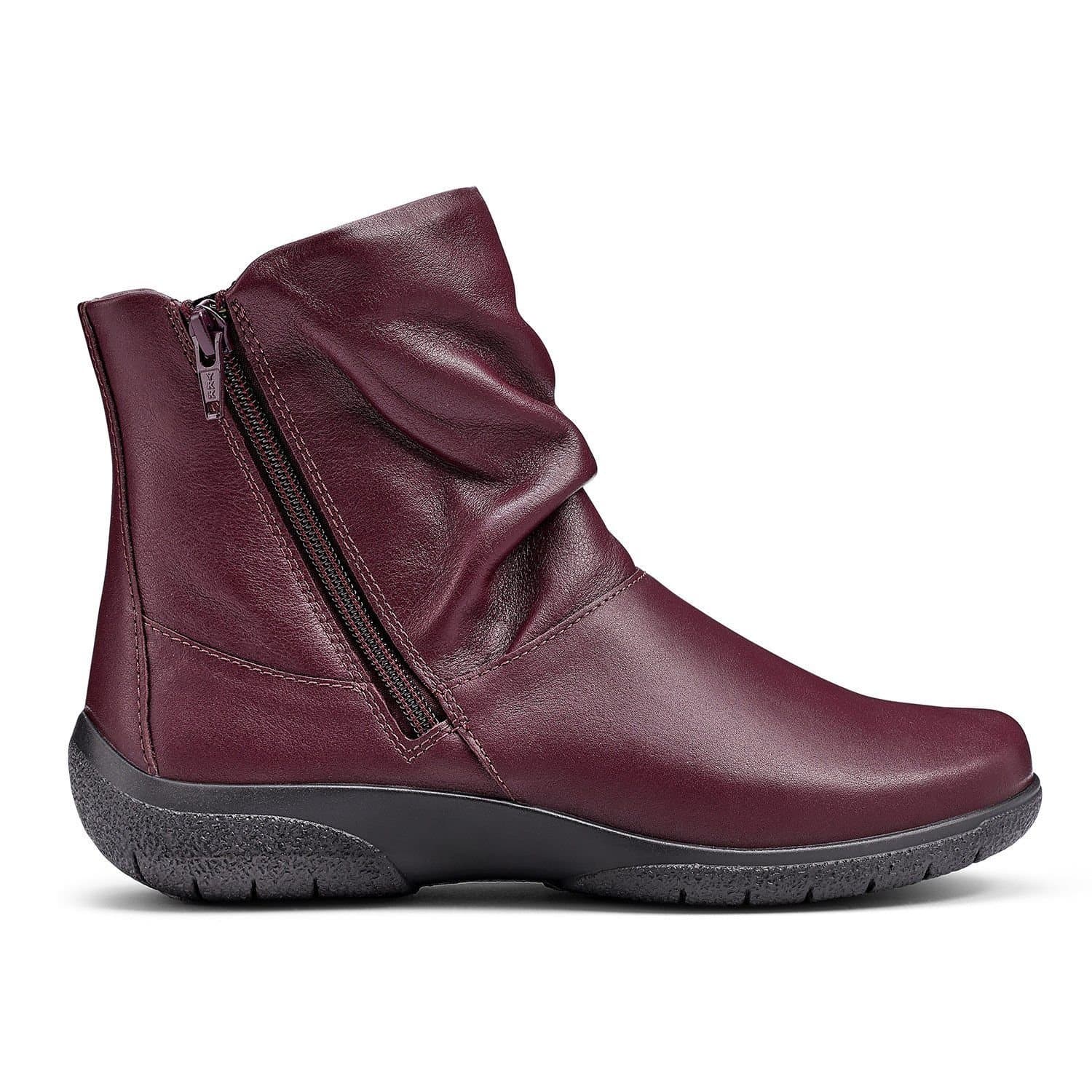 Hotter Hotter Women's Extra Wide 'Whisper' Ankle Boots in Maroon