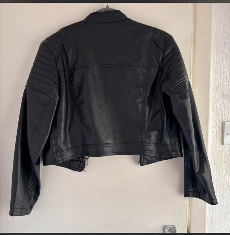 Bershka Black leather jacket