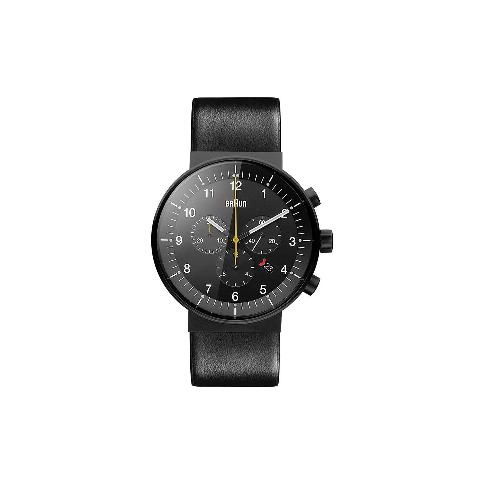 Braun Braun Men's BN0095BKG Prestige 43mm Quartz Watch in Black