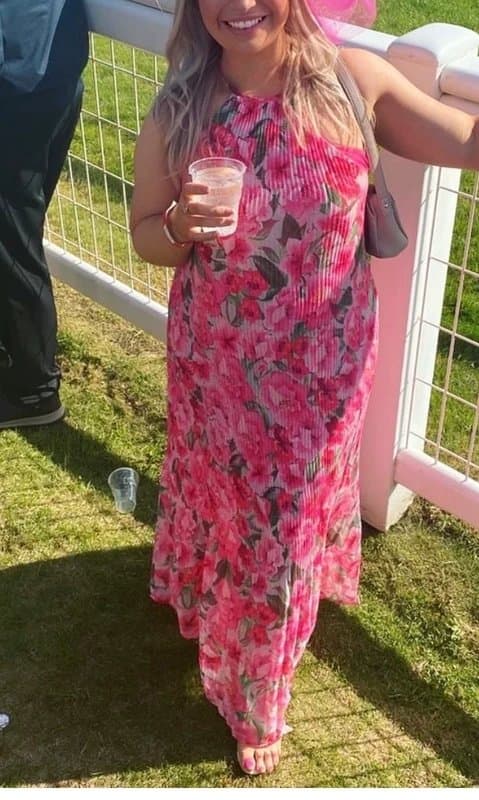 ASOS Small pink occasion dress