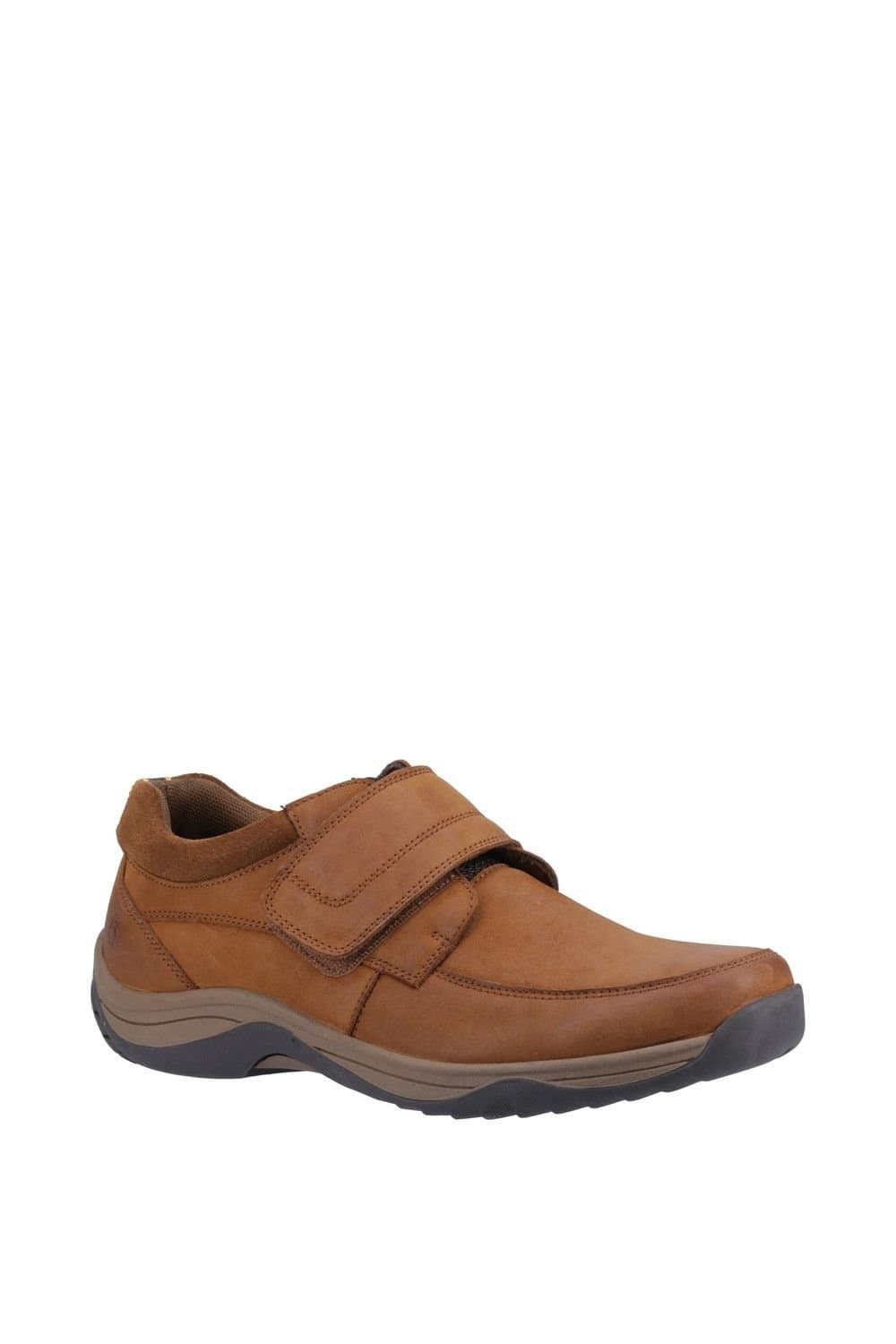 Hush Puppies Hush Puppies Men's 'Douglas' Classic Touch Fastening Shoes in Tan