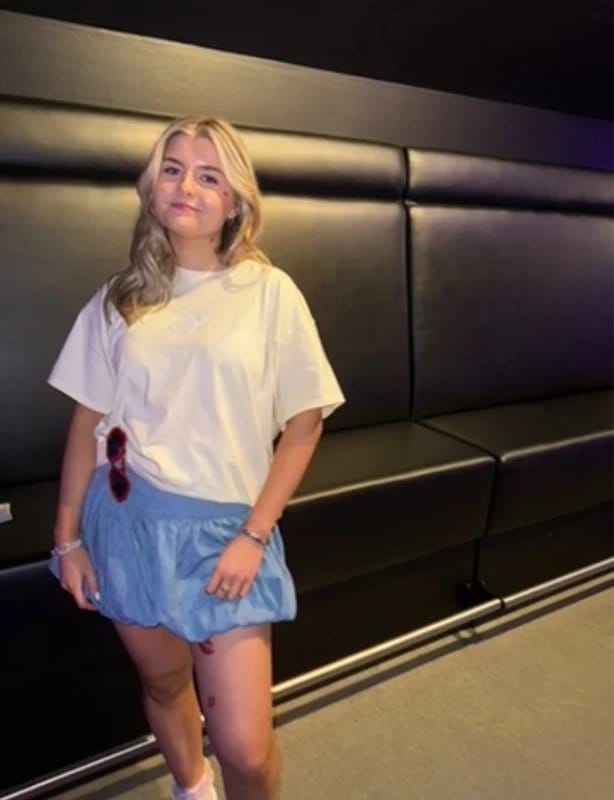 ASOS Blue Denim Puff Skirt