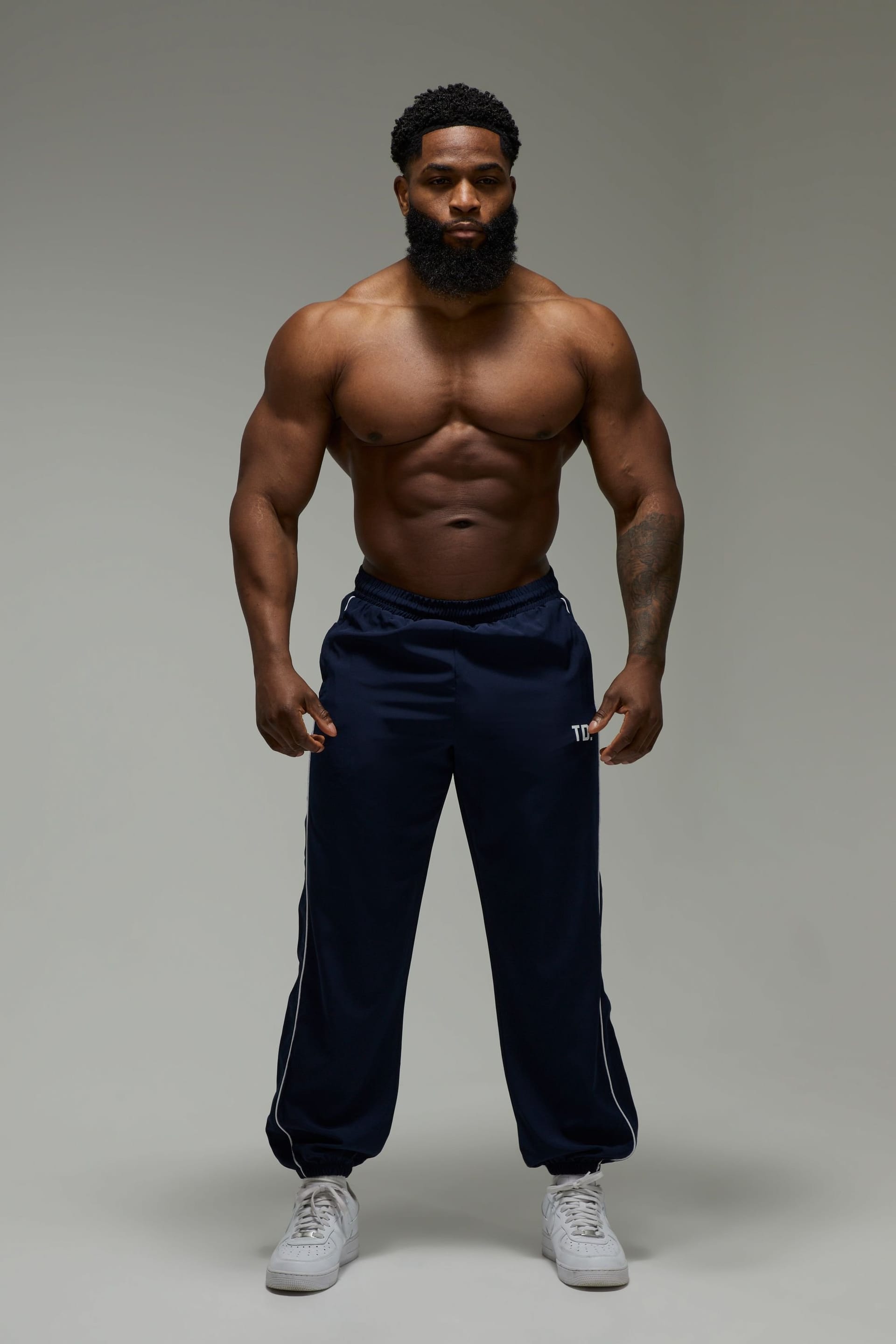 Training Dept. Training Dept. Men's Training Dept Regular Fit Cuffed Woven Joggers in Navy - 4