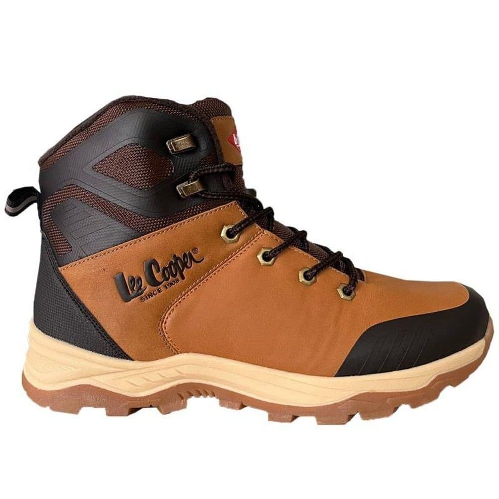 Lee Cooper Lee Cooper Men's Reflective Detail Ankle Boots in Brown