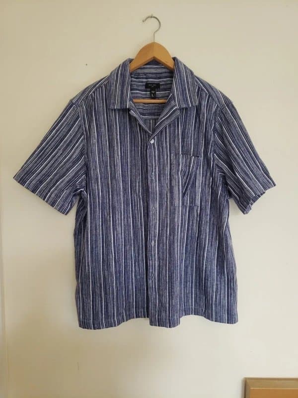 New Look Men's striped short-sleeved shirt
