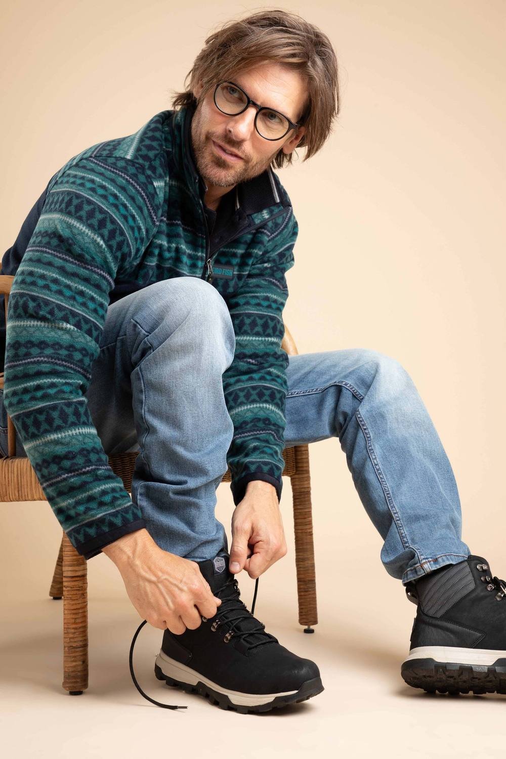 Weird Fish Weird Fish Men's Beech Waterproof Walking Boot in Black - 3