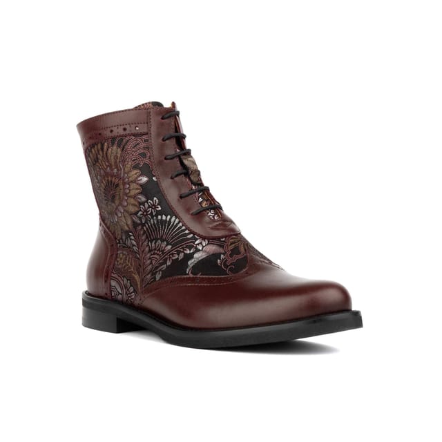 Embassy London Embassy London Women's Mantis - Floral & Burgundy - 3