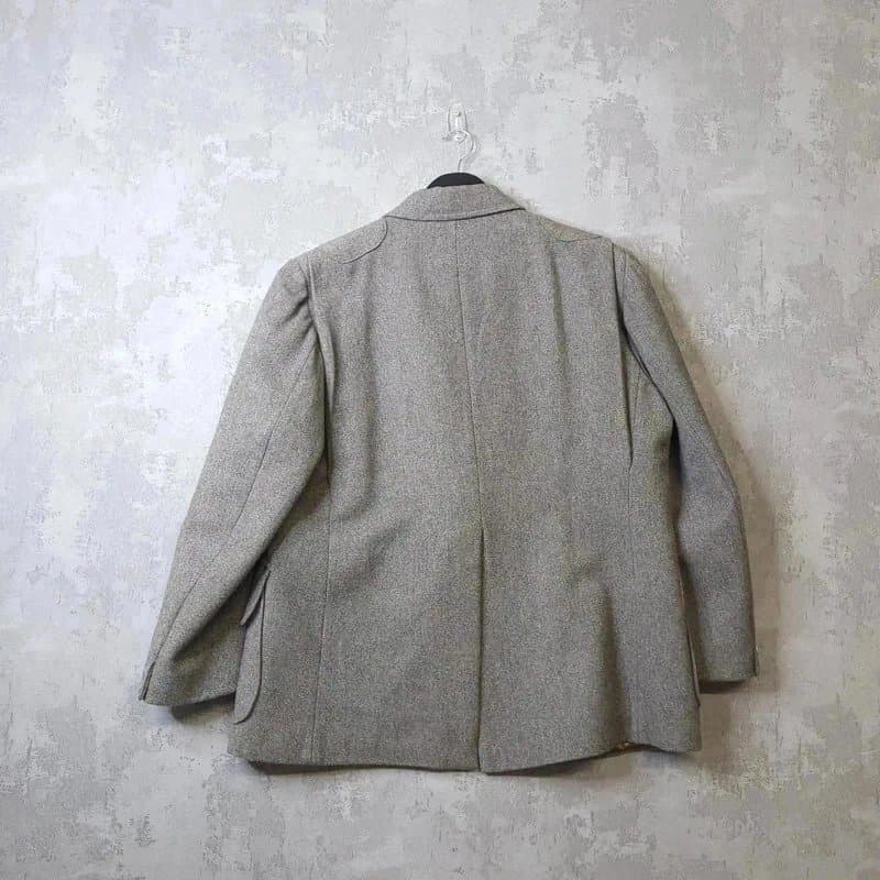 Tweed Vintage Field Classics  Tweed Blazer Men's 46R Grey Norfolk Shooting Jacket