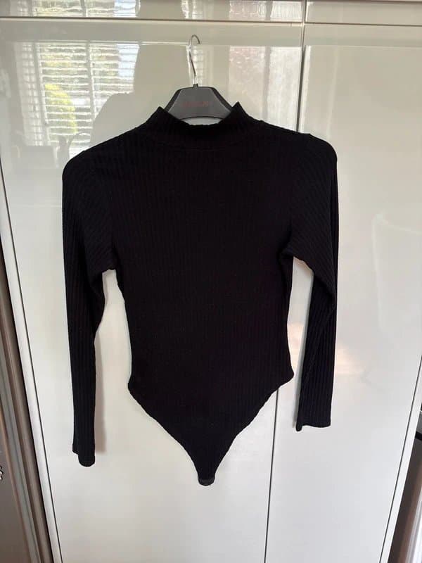 New Look Black turtle neck bodice