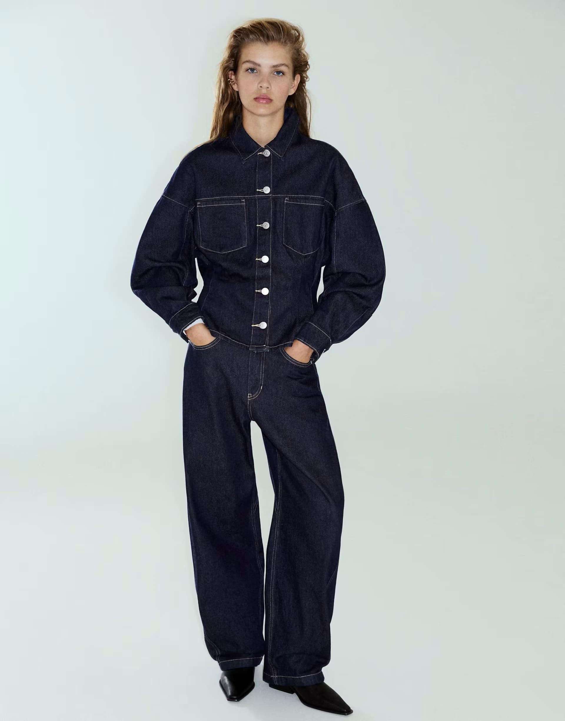 ASOS Pull&Bear denim set in navy 1