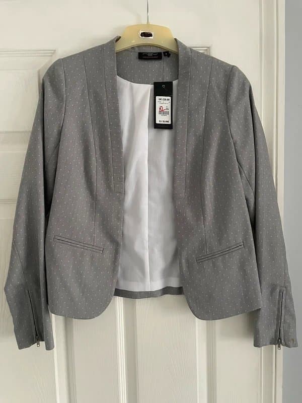 New Look Grey blazer jacket brand new size 8