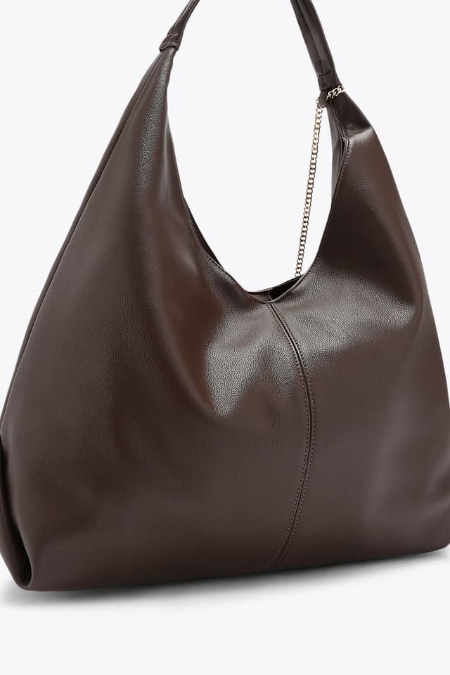 Carvela Carvela Women's 'Cassia Hobo Bag' Suedette in Dark Brown - 3