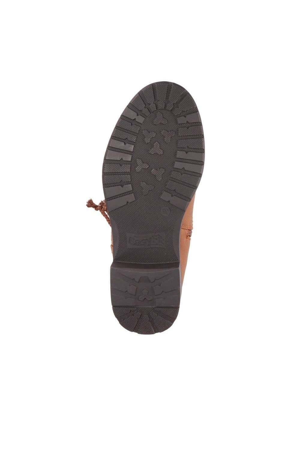 Easyfit Easyfit Women's Buckle-Detailed Long Boots in Tan - 4