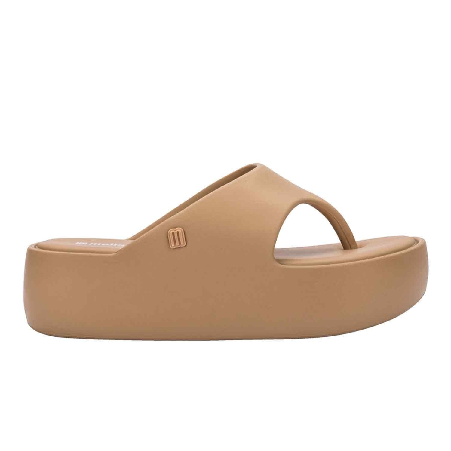 Melissa Shoes Melissa Shoes Women's Free Platform Thong Flip-Flops in Beige