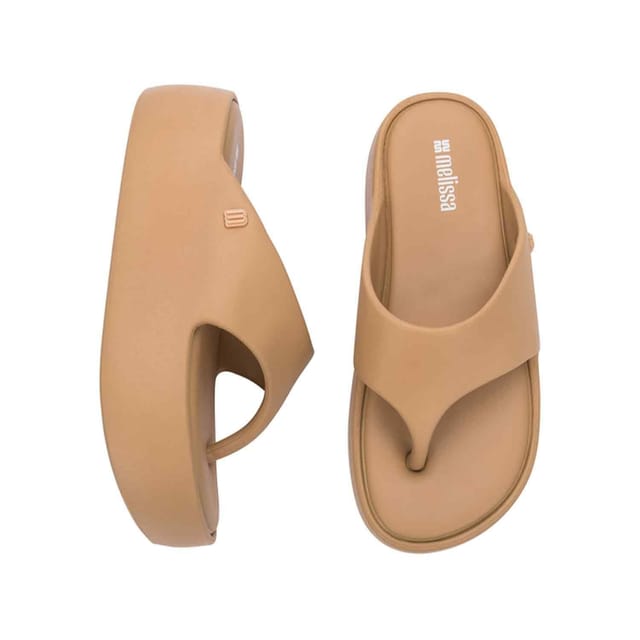 Melissa Shoes Melissa Shoes Women's Free Platform Thong Flip-Flops in Beige - 3