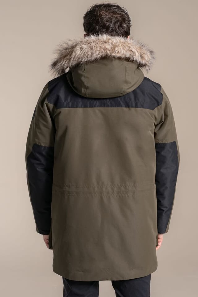 Craghoppers Craghoppers Men's Bishorn Hooded Waterproof Breathable Padded Insulated Jacket in Dark Green - 2