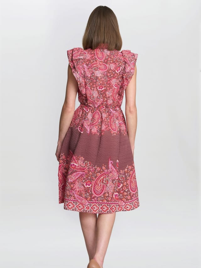 Gina Bacconi Gina Bacconi Women's Liat Boho Paisley Dress in Brown - 3