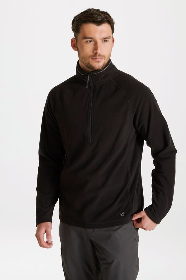 Craghoppers Craghoppers Men's 'Expert Corey 200' Insulated Half Zip Fleece in Black - 2