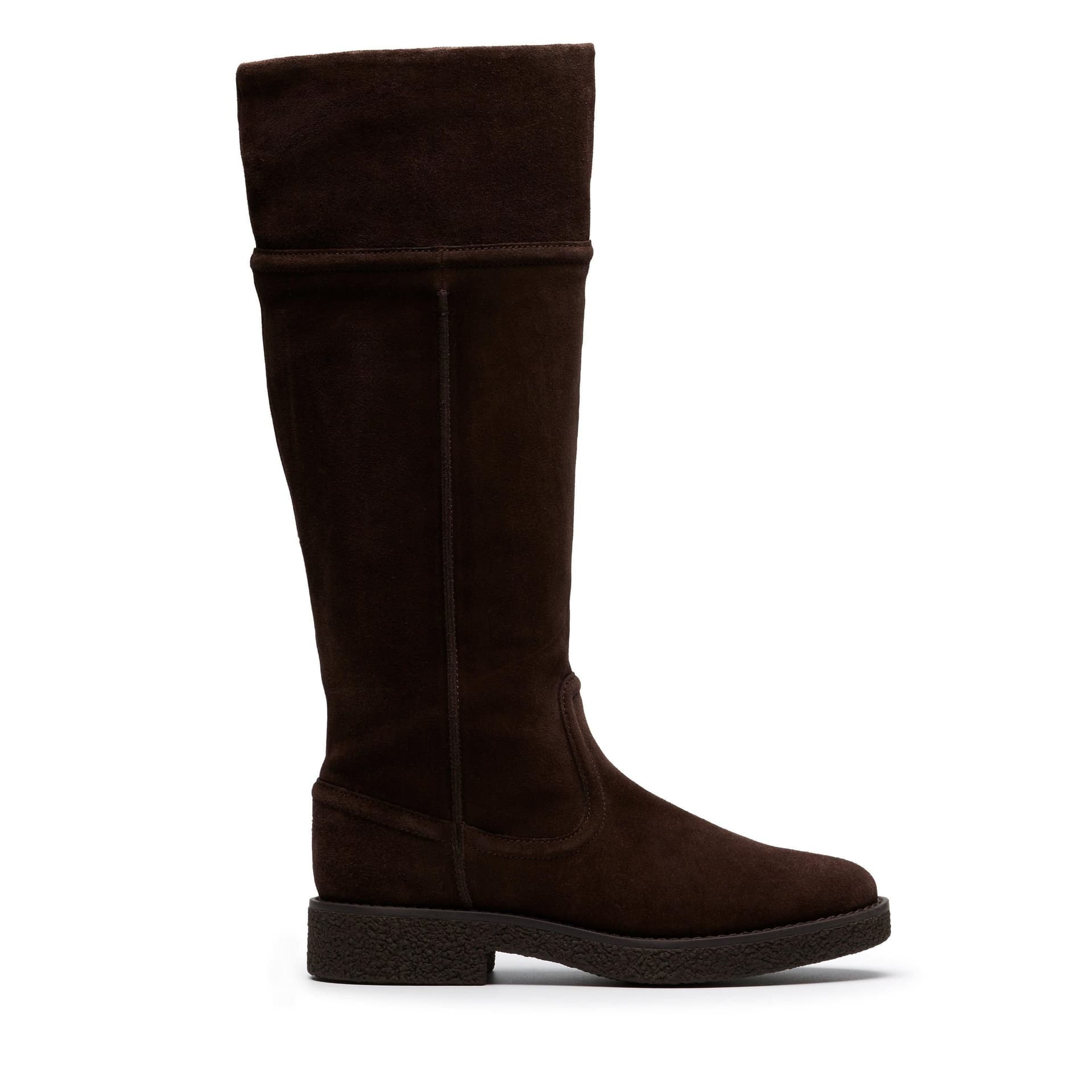 Clarks Clarks Women's Nella Hi Dark Brown Suede Knee High Boots