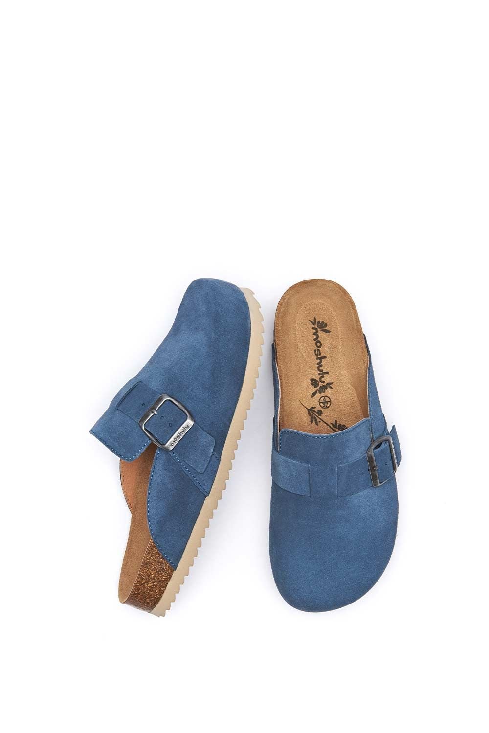 Moshulu Moshulu Women's 'Tulipa 2' Cork Footbed Clogs in Blue - 2