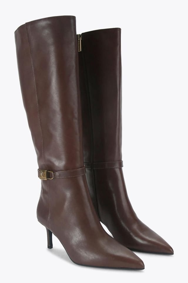 Kurt Geiger London Kurt Geiger London Women's 'Brixton Knee Boot' Leather Boots in Brown - 2