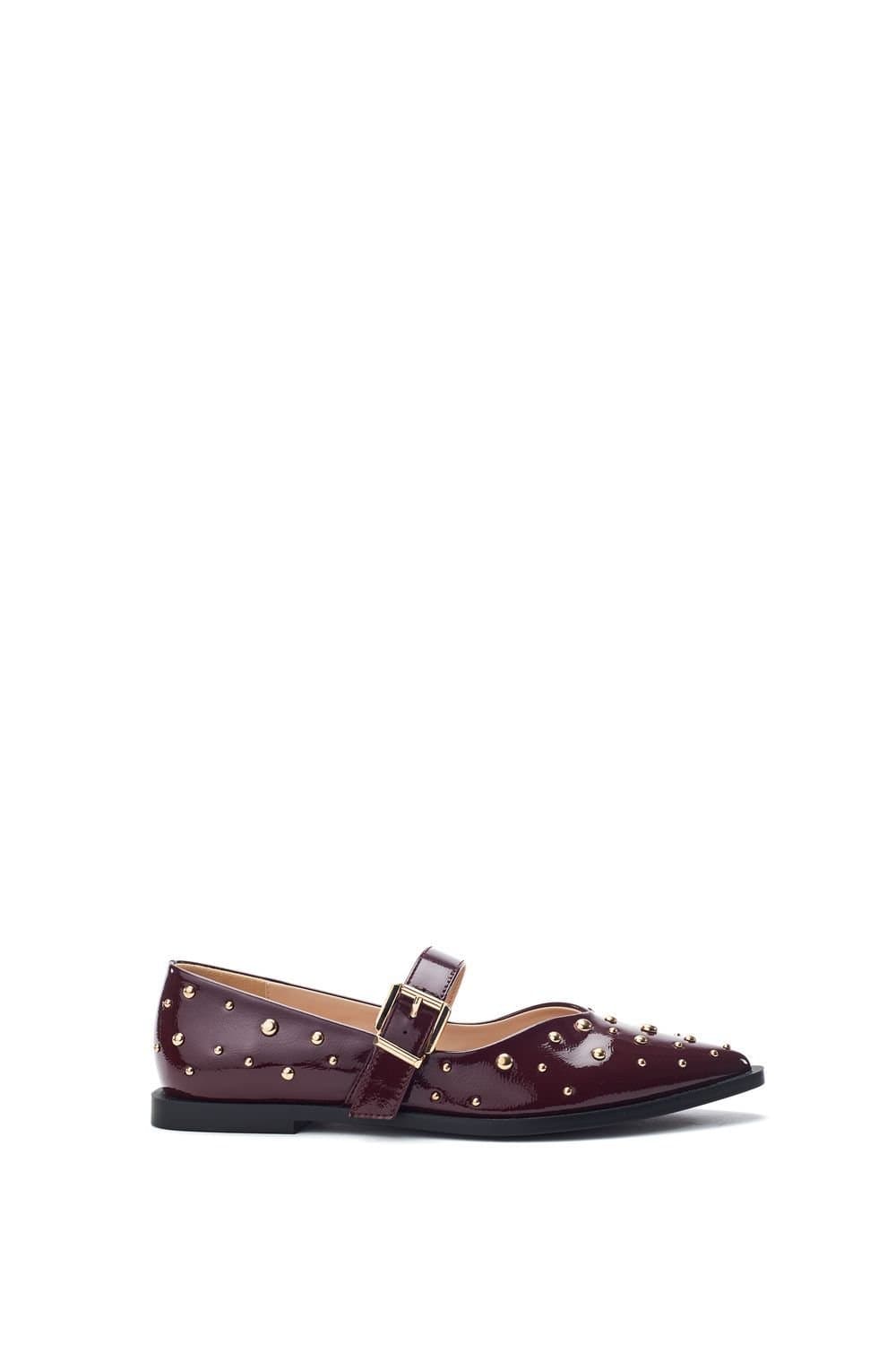 Moda In Pelle Moda In Pelle Women's 'Fijia' Patent Ballet Pumps in Burgundy