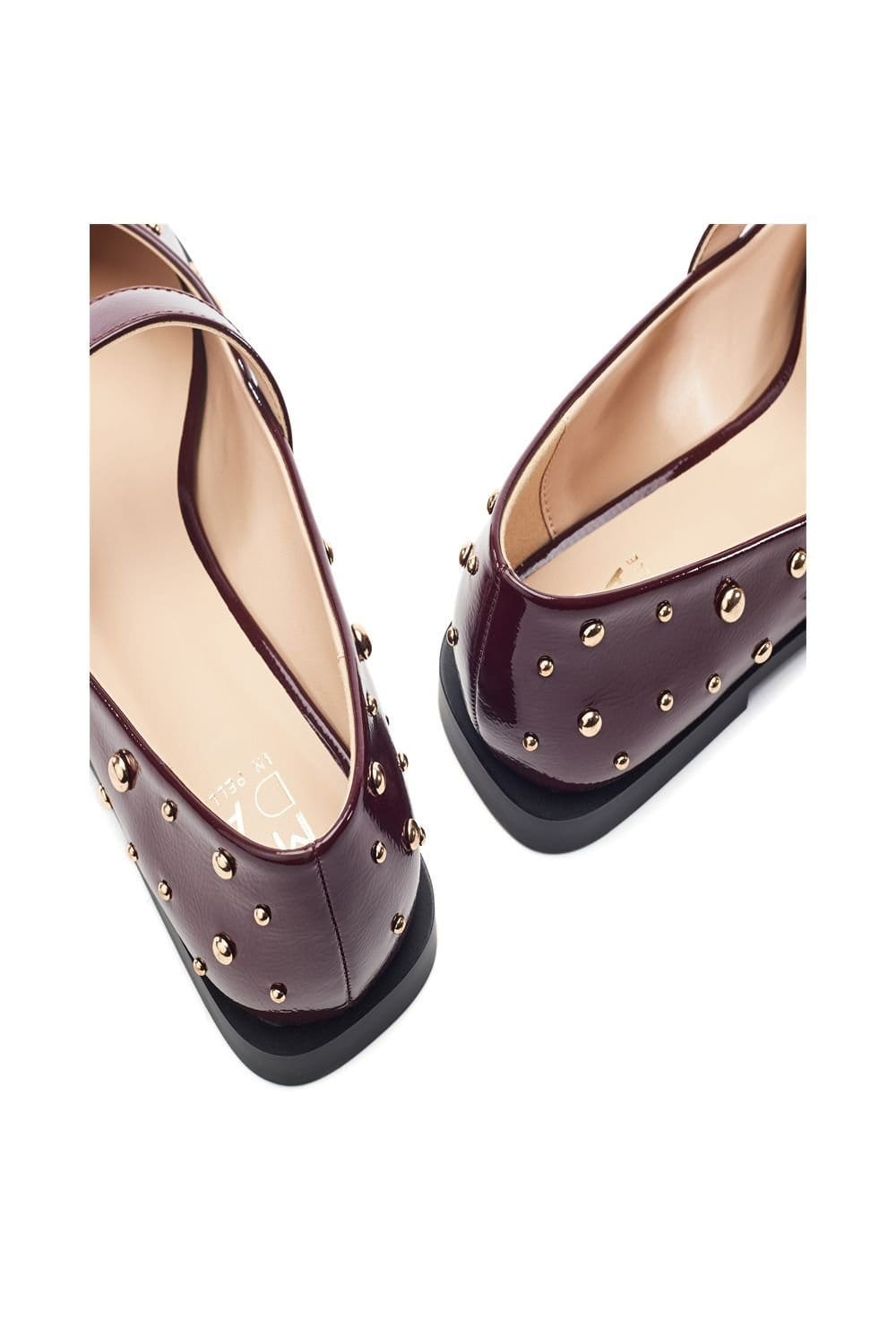 Moda In Pelle Moda In Pelle Women's 'Fijia' Patent Ballet Pumps in Burgundy - 4