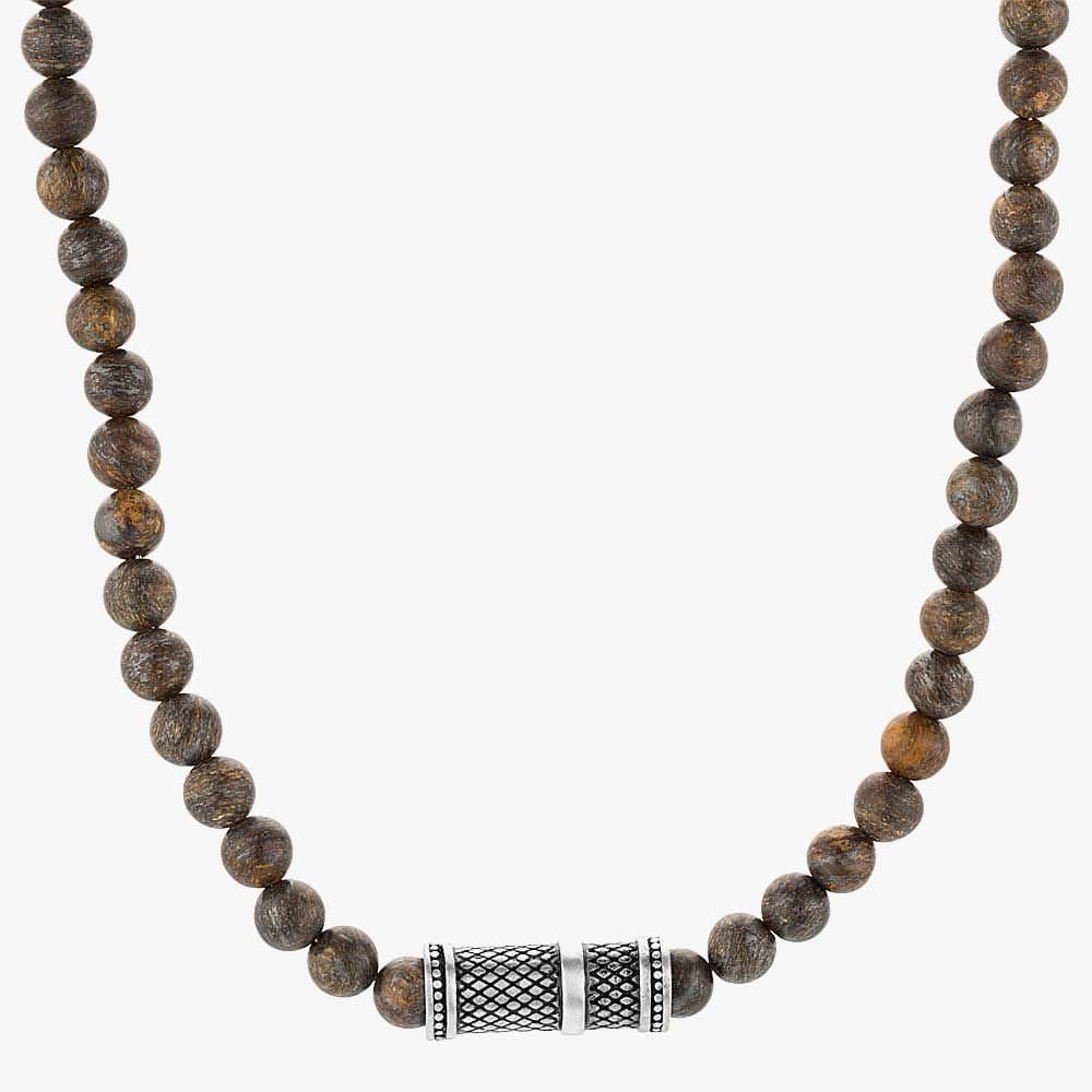 Bourne and Wilde Bourne and Wilde Brown Bronzite Beaded Necklace