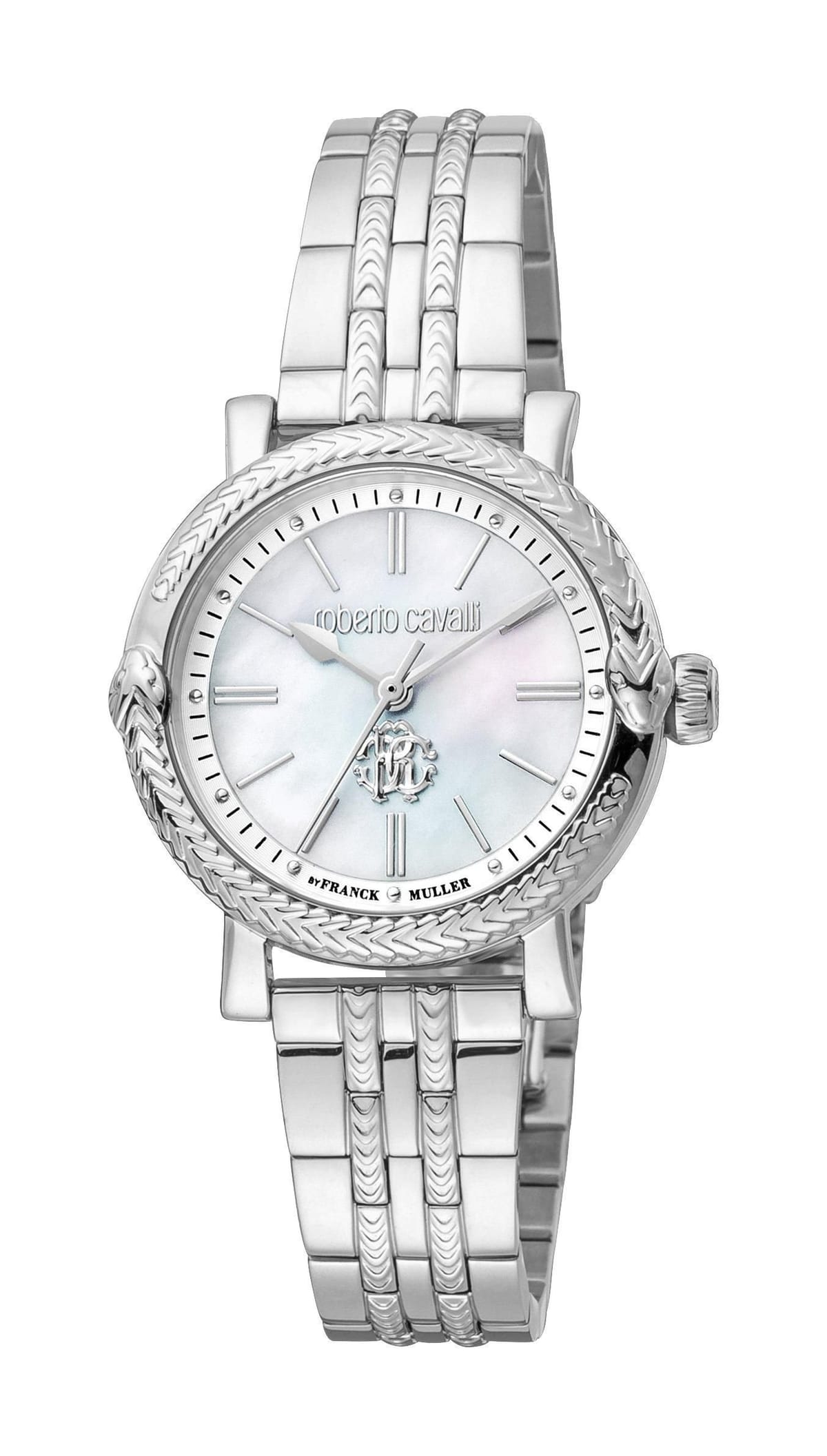 Roberto Cavalli by Franck Muller Roberto Cavalli by Franck Muller Women's Silver Dial Stainless Steel Watch - 1