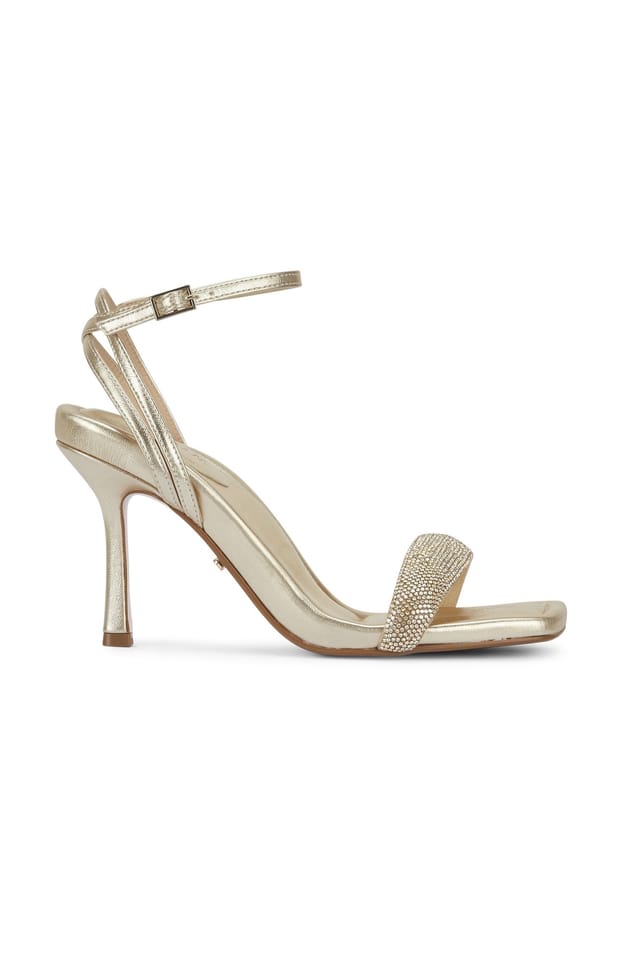 MALOW LONDON MALOW LONDON Women's Taylor Heel Sandals Buckle Polyurethane Open Toe Stiletto Shoes in Gold - 2