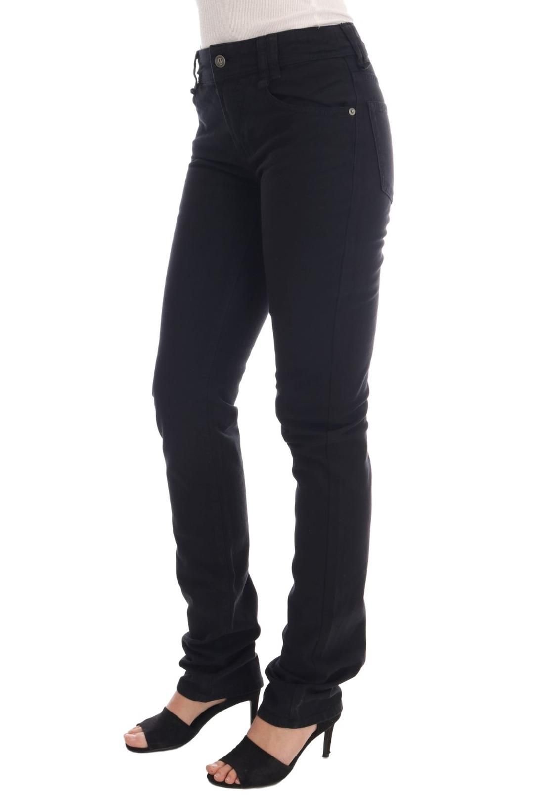 John Galliano John Galliano Women's Black Cotton Denim Stretch Regular Fit Jeans - 2