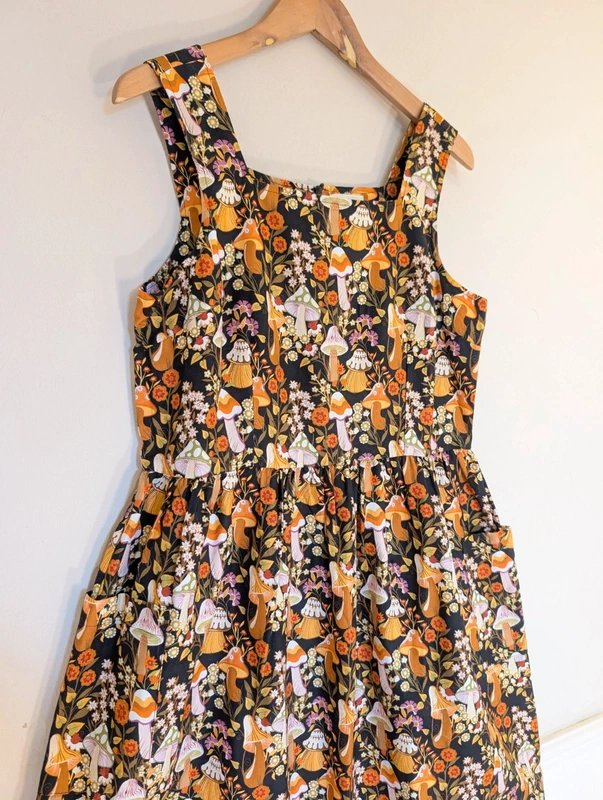 Joanie Joanie Mushroom Bonanza Spring Pinafore Style Dress - 1