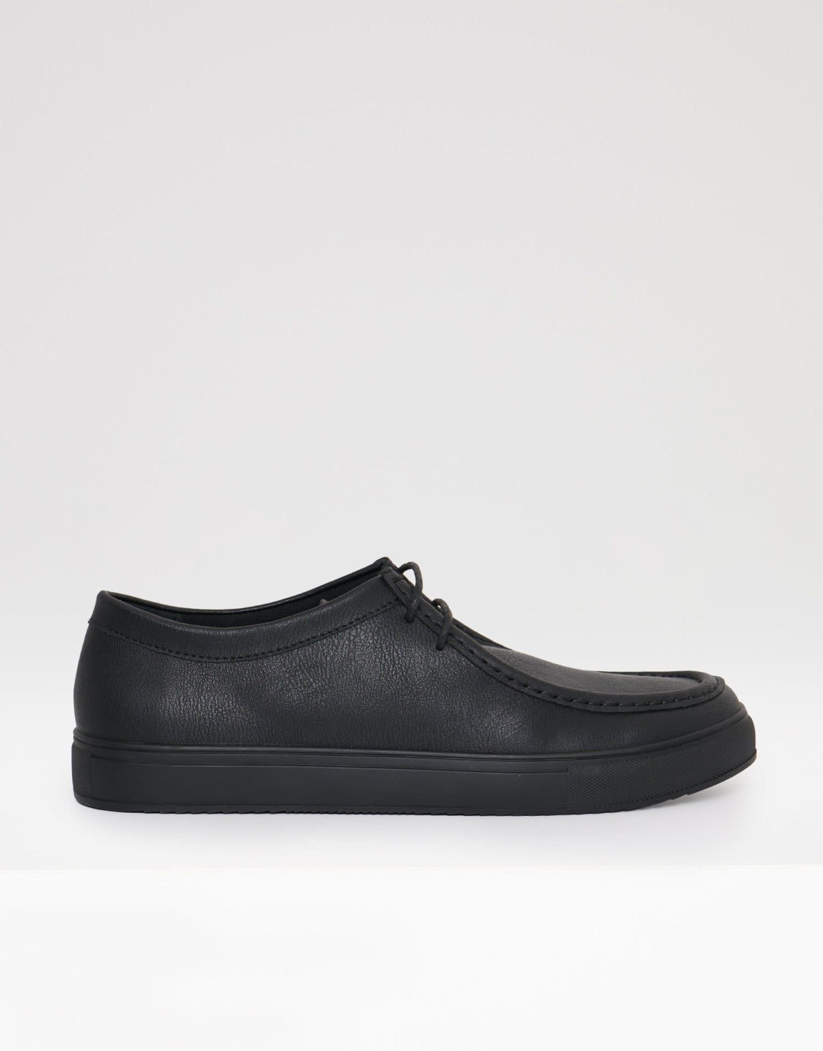 Threadbare threadbare Men's Casual Lace Up Trainers in Black
