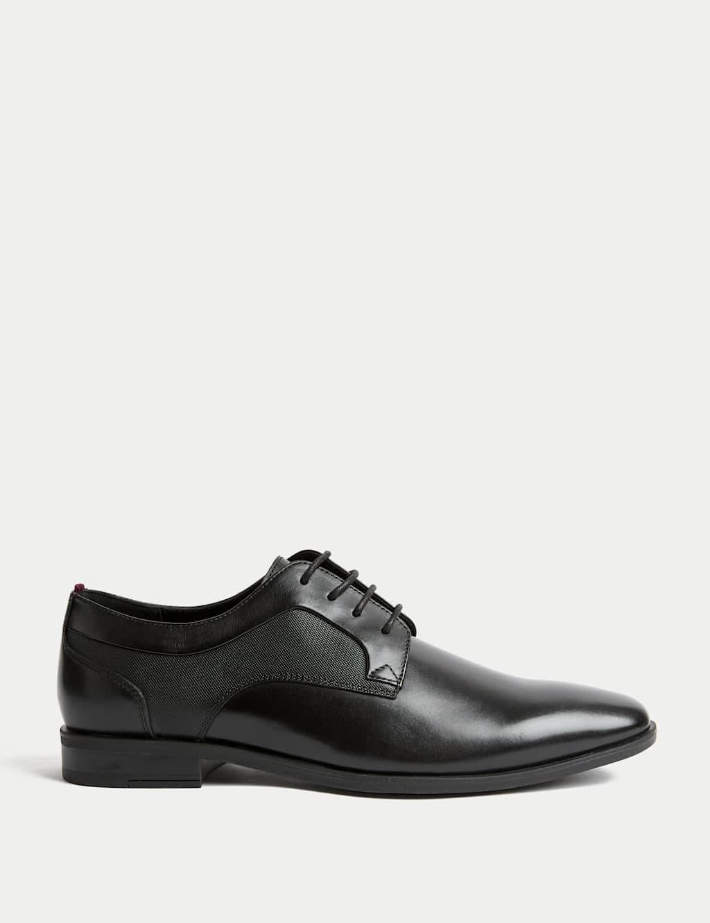 Marks & Spencer M&S Black Leather Derby Shoes