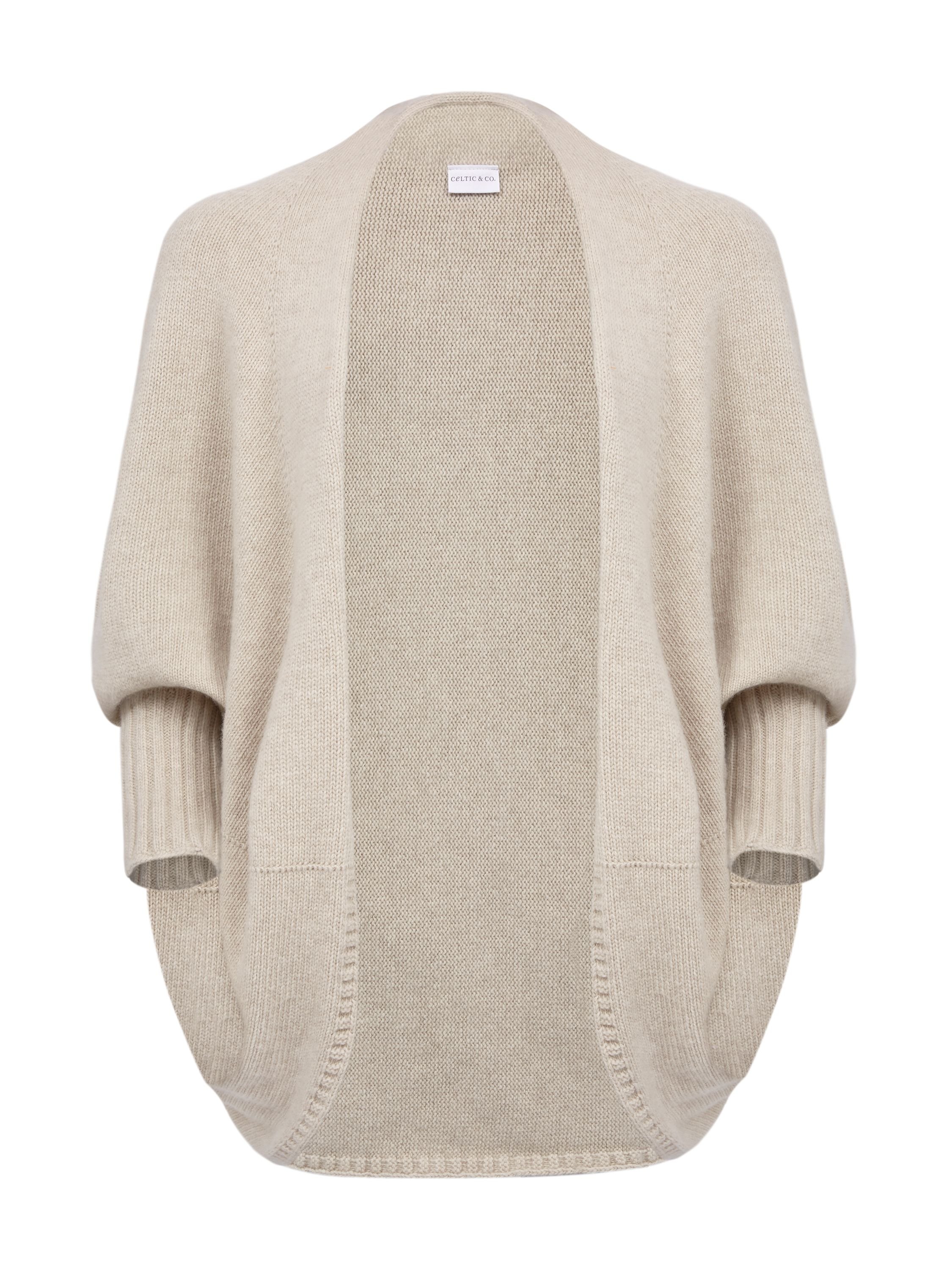 Celtic & Co Celtic & Co Women's British Supersoft Cocoon Cardigan in Light Beige - 2