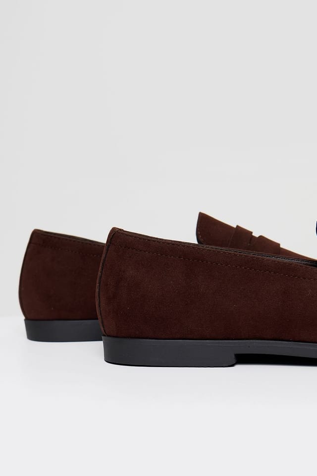 Threadbare threadbare Men's Faux Suede Penny Loafers in Brown - 2